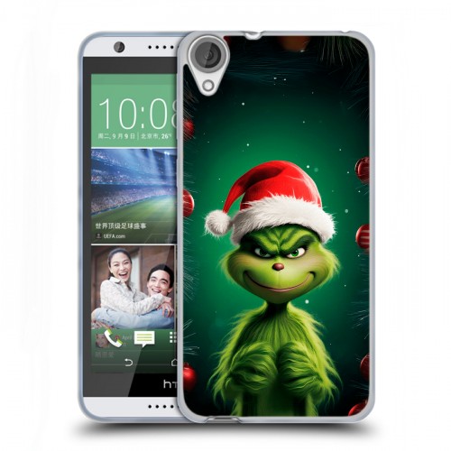 Дизайнерский силиконовый чехол для HTC Desire 820 Гринч Новый год Рождество