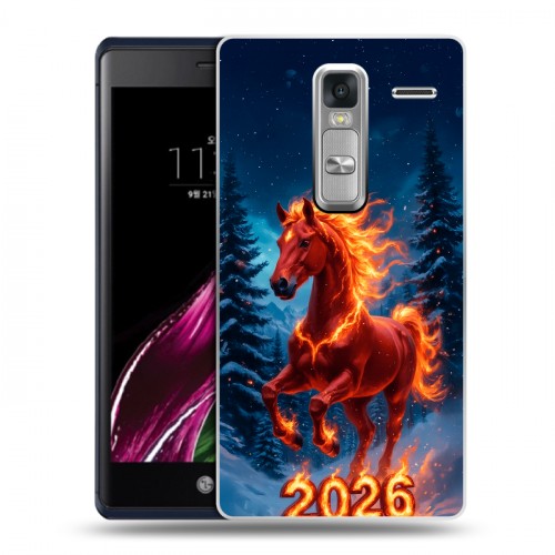 Дизайнерский пластиковый чехол для LG Class Новый год коня