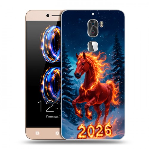 Дизайнерский пластиковый чехол для LeRee Le3 Новый год коня