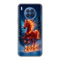 Дизайнерский силиконовый чехол для Huawei Nova 8i Новый год коня