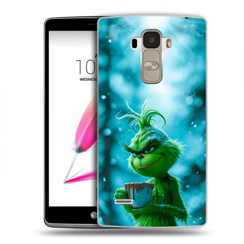 Дизайнерский пластиковый чехол для LG G4 Stylus Новый год гринч