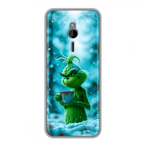 Дизайнерский силиконовый чехол для Nokia 230 Новый год гринч