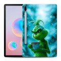 Дизайнерский силиконовый чехол для Samsung Galaxy Tab S6 Новый год гринч