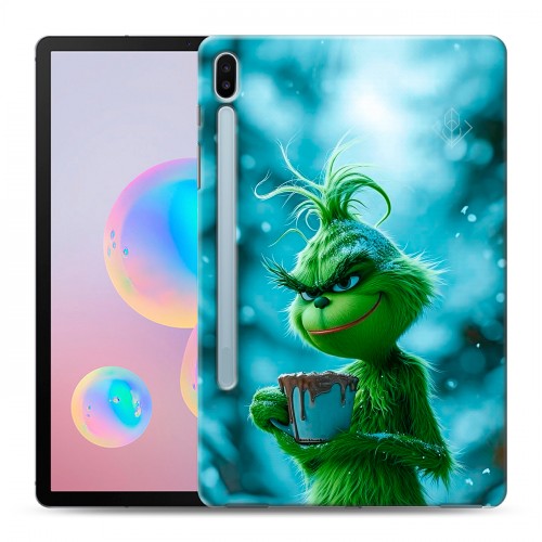 Дизайнерский силиконовый чехол для Samsung Galaxy Tab S6 Новый год гринч