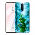 Дизайнерский пластиковый чехол для Xiaomi RedMi K30 Новый год гринч