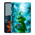 Дизайнерский силиконовый чехол для Samsung Galaxy Tab S7 Новый год гринч