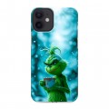 Дизайнерский силиконовый с усиленными углами чехол для Iphone 12 Mini Новый год гринч