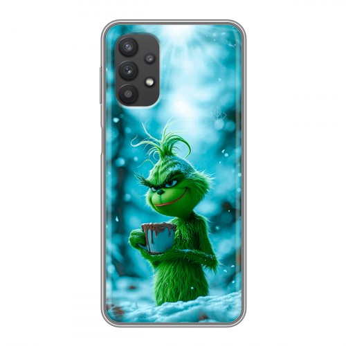 Дизайнерский силиконовый чехол для Samsung Galaxy A32 Новый год гринч
