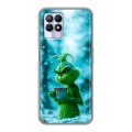 Дизайнерский силиконовый чехол для Realme 8i Новый год гринч