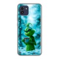 Дизайнерский силиконовый чехол для Samsung Galaxy A03 Новый год гринч
