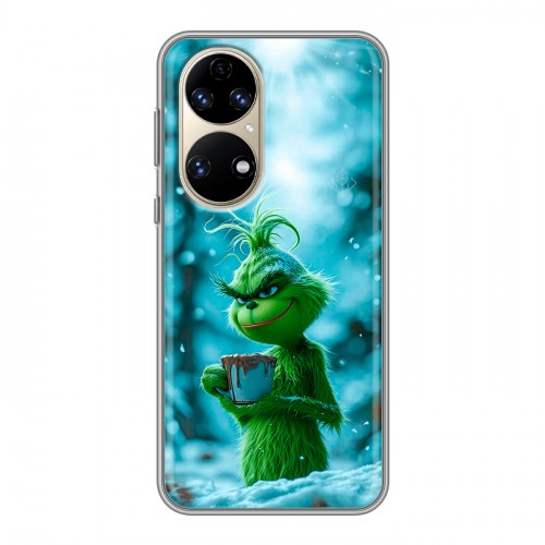 Дизайнерский силиконовый чехол для Huawei P50 Pro Новый год гринч