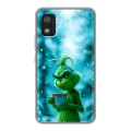 Дизайнерский силиконовый чехол для Itel A17 Новый год гринч