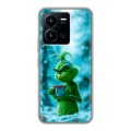 Дизайнерский силиконовый чехол для Vivo Y35 Новый год гринч