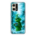 Дизайнерский силиконовый чехол для OPPO Reno7 Новый год гринч