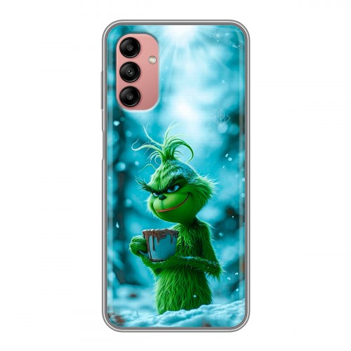 Дизайнерский силиконовый чехол для Samsung Galaxy A04s Новый год гринч