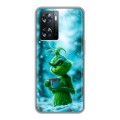 Дизайнерский силиконовый чехол для OPPO A57s Новый год гринч