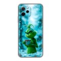 Дизайнерский силиконовый с усиленными углами чехол для Huawei Nova Y61 Новый год гринч