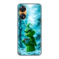 Дизайнерский силиконовый чехол для OPPO Reno8 T Новый год гринч
