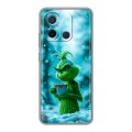 Дизайнерский силиконовый чехол для Xiaomi RedMi 12C Новый год гринч
