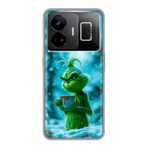 Дизайнерский силиконовый чехол для Realme GT3 Новый год гринч