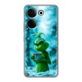 Дизайнерский силиконовый чехол для Tecno Camon 20 Новый год гринч
