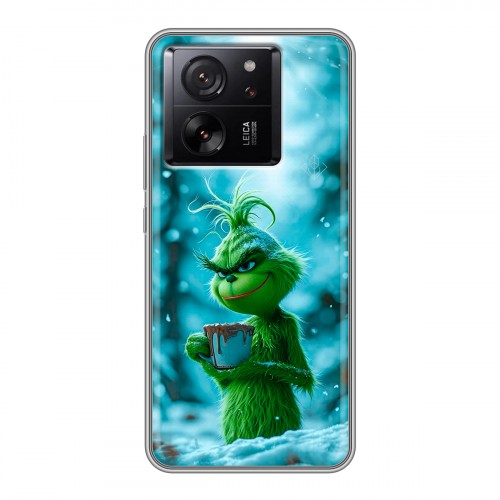 Дизайнерский силиконовый чехол для Xiaomi 13T Новый год гринч