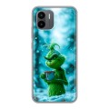 Дизайнерский силиконовый чехол для Xiaomi Redmi A2 Новый год гринч