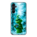 Дизайнерский силиконовый чехол для Samsung Galaxy A35 Новый год гринч