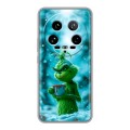 Дизайнерский силиконовый чехол для Xiaomi 14 Ultra Новый год гринч