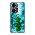 Дизайнерский силиконовый чехол для Itel P55 Plus Новый год гринч