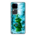 Дизайнерский силиконовый чехол для Vivo V30 Pro Новый год гринч