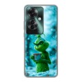 Дизайнерский силиконовый чехол для Oppo Reno 11F Новый год гринч