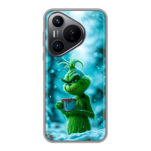 Дизайнерский силиконовый чехол для Huawei Pura 70 Новый год гринч