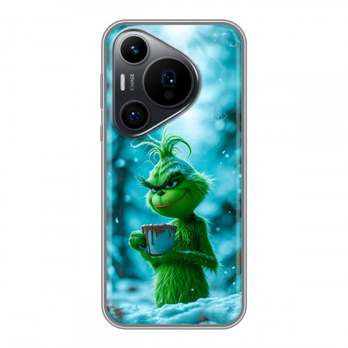 Дизайнерский силиконовый чехол для Huawei Pura 70 Pro Новый год гринч