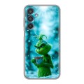 Дизайнерский силиконовый чехол для Samsung Galaxy M35 Новый год гринч