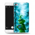 Дизайнерский пластиковый чехол для Lenovo S90 Новый год гринч