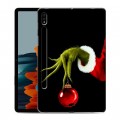 Дизайнерский силиконовый чехол для Samsung Galaxy Tab S7 Новый год Гринч