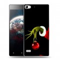 Дизайнерский пластиковый чехол для Lenovo Vibe X2 Новый год Гринч