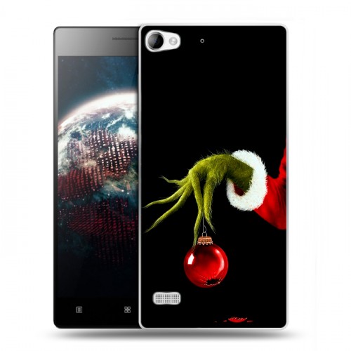 Дизайнерский пластиковый чехол для Lenovo Vibe X2 Новый год Гринч