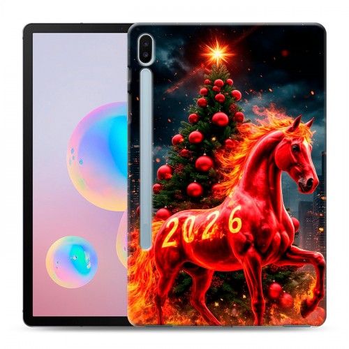 Дизайнерский силиконовый чехол для Samsung Galaxy Tab S6 Новый год