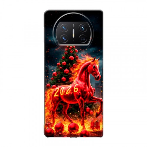 Дизайнерский пластиковый чехол для Huawei Mate X3 Новый год