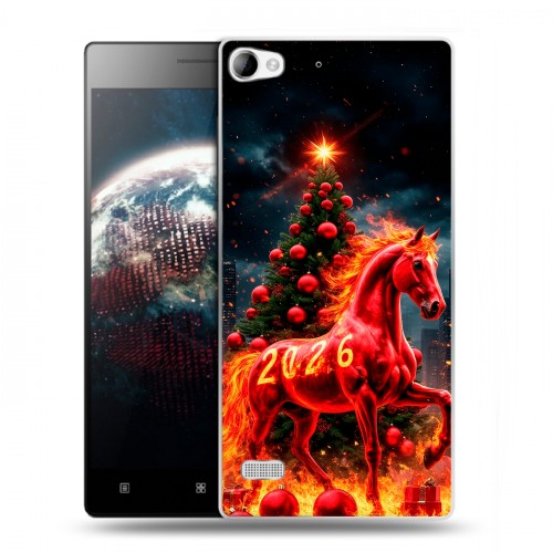 Дизайнерский пластиковый чехол для Lenovo Vibe X2 Новый год