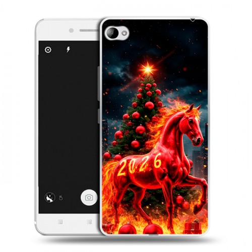 Дизайнерский пластиковый чехол для Lenovo S90 Новый год