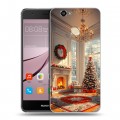 Дизайнерский силиконовый с усиленными углами чехол для Huawei Nova Новый год