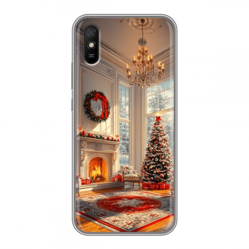 Дизайнерский силиконовый чехол для Xiaomi RedMi 9A Новый год
