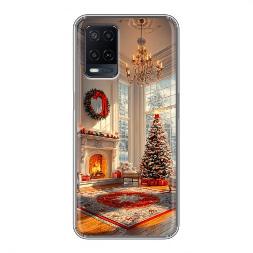 Дизайнерский силиконовый чехол для OPPO A54 Новый год