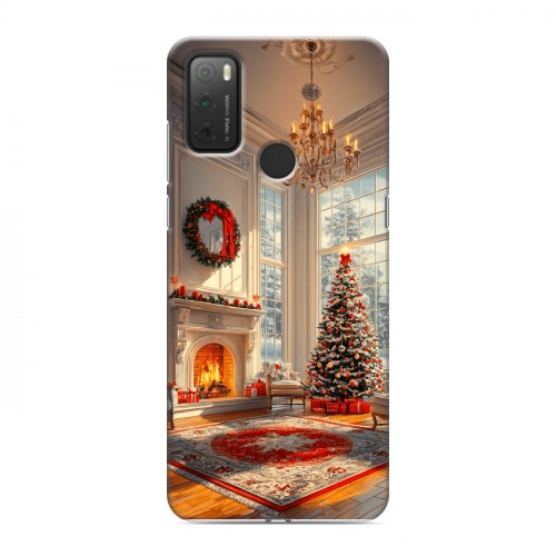 Дизайнерский силиконовый чехол для Alcatel 3L (2021) Новый год