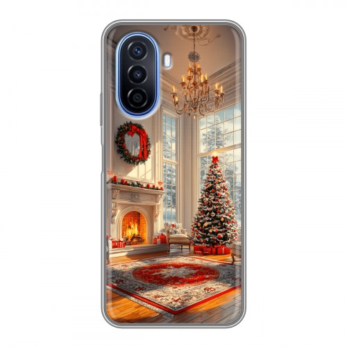 Дизайнерский силиконовый чехол для Huawei Nova Y70 Новый год