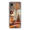 Дизайнерский силиконовый чехол для Realme C30s Новый год