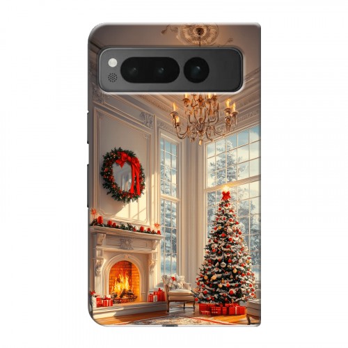 Дизайнерский пластиковый чехол для Google Pixel Fold Новый год